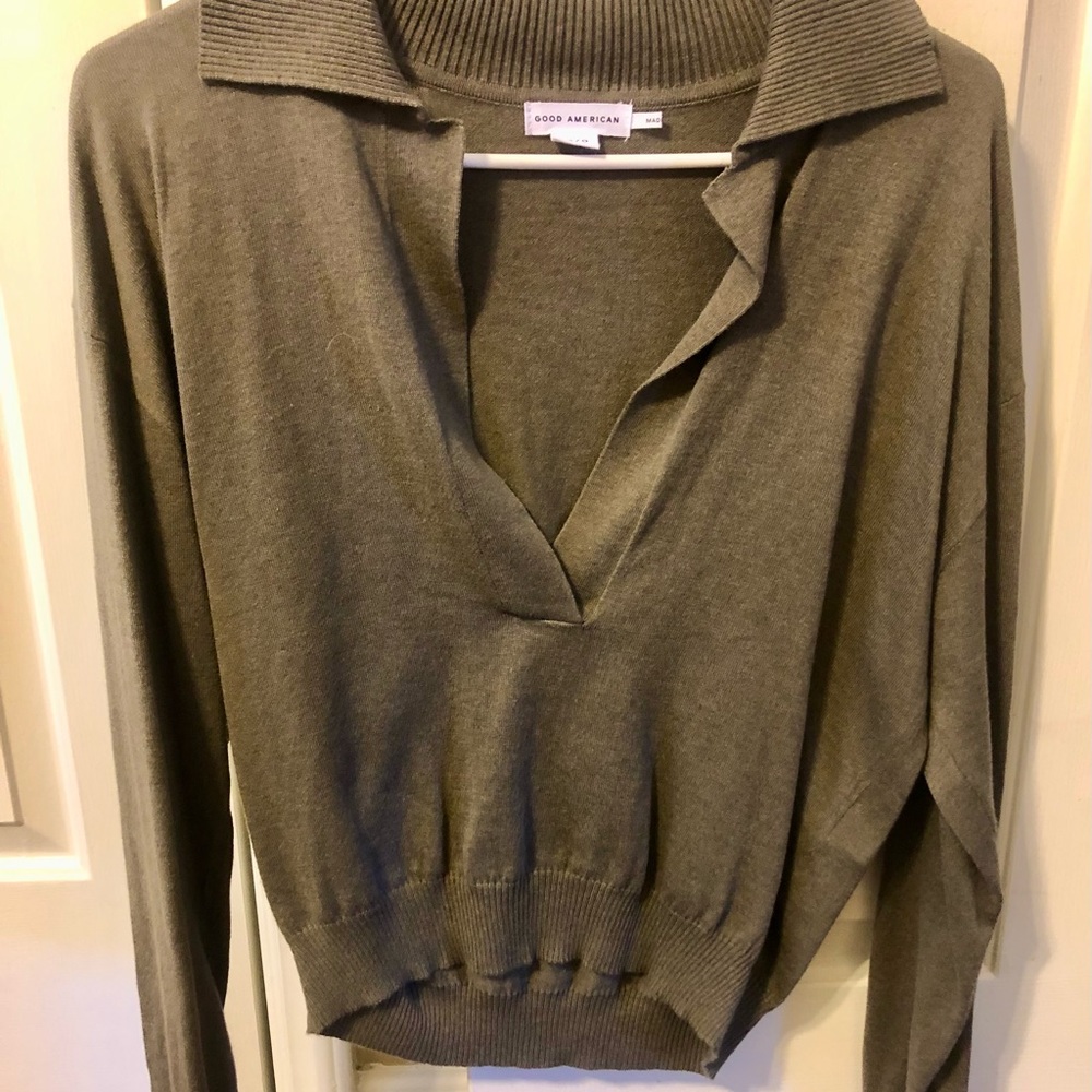 Good American Collared Henley